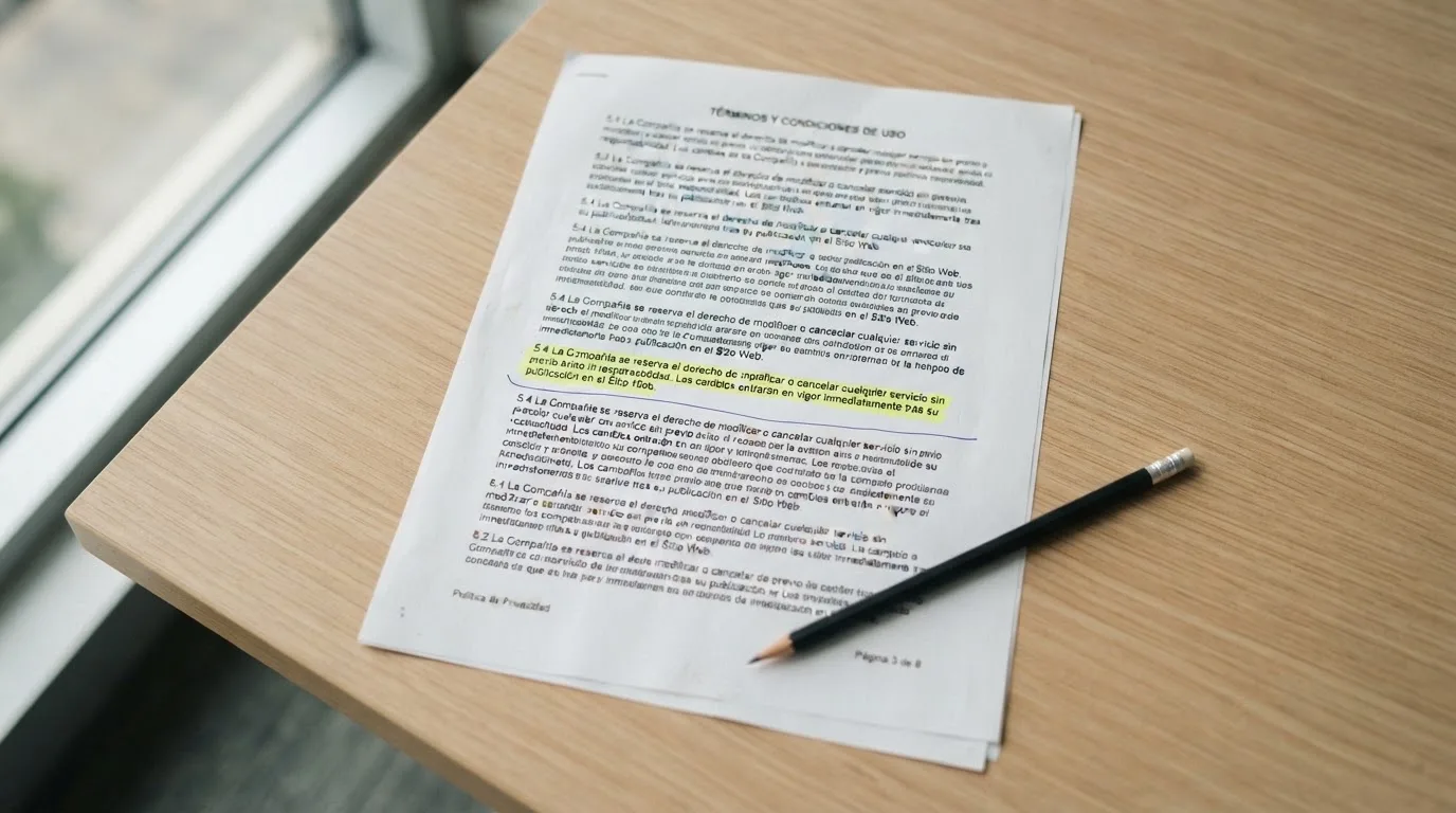 Primer plano de los términos y condiciones de un bono sin depósito con el apartado de requisito de apuesta subrayado