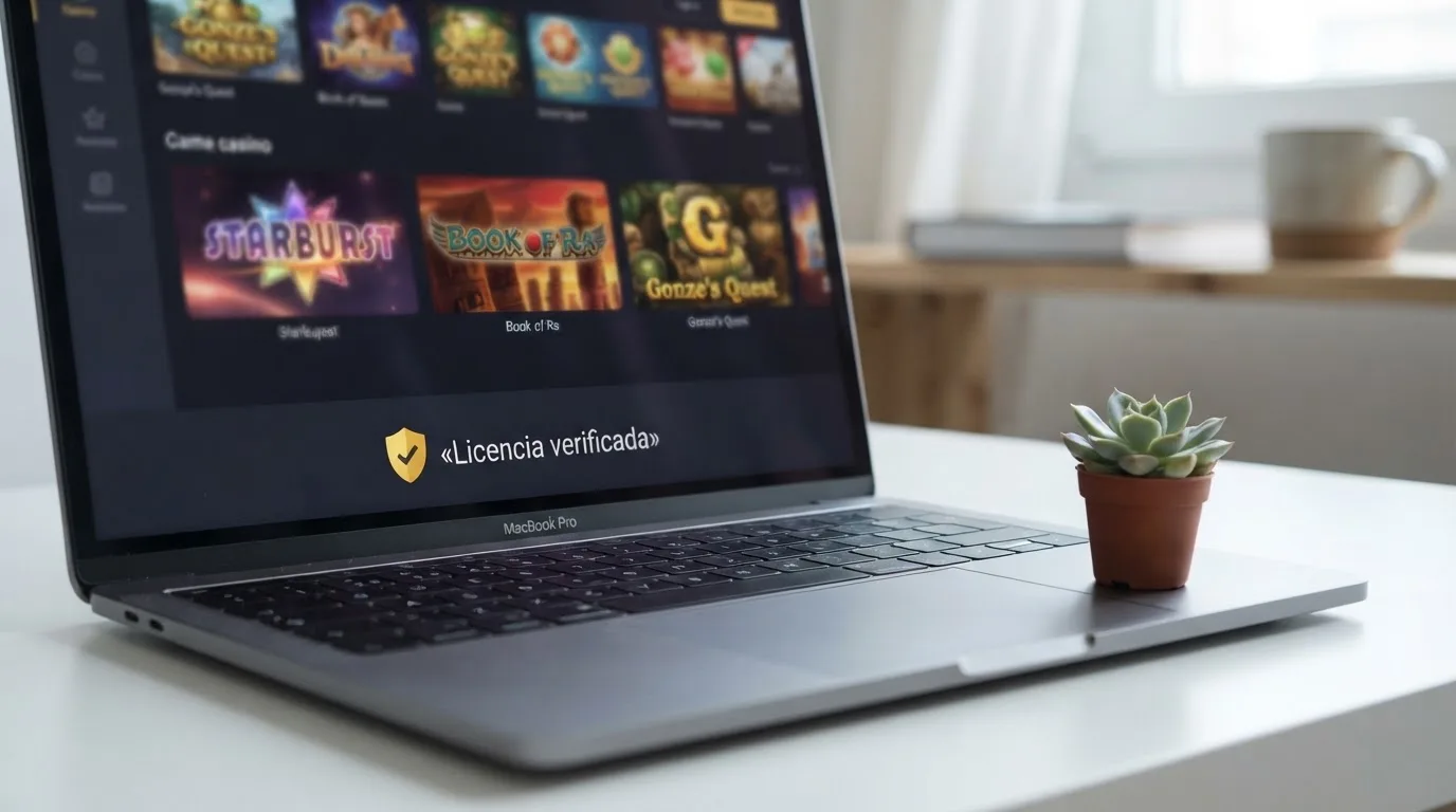 Sello oficial de la Dirección General de Ordenación del Juego visible en el pie de página de un casino online regulado español